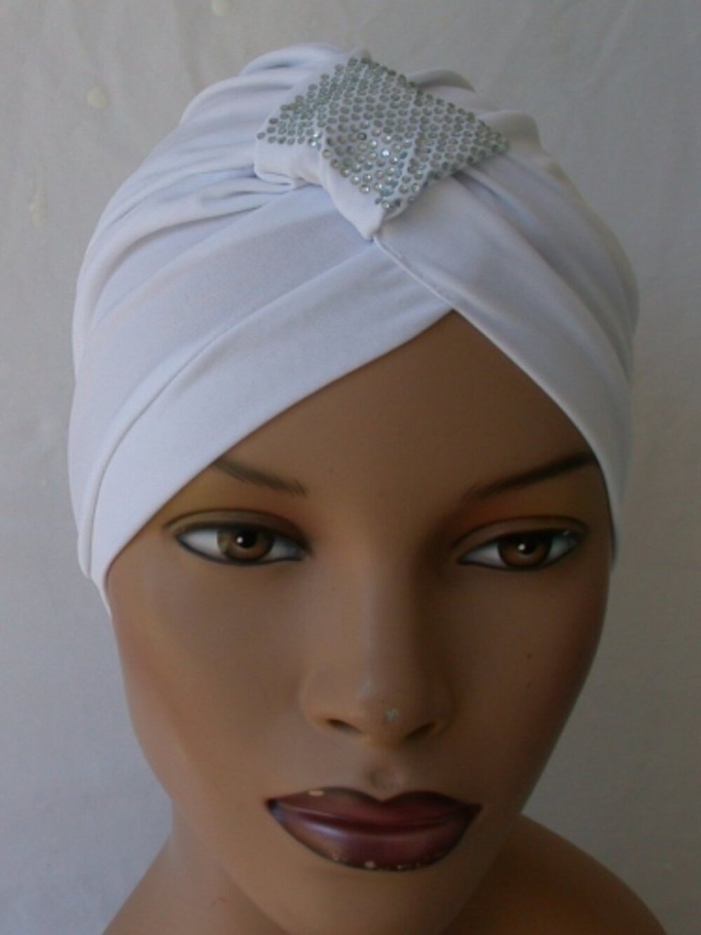 Alaskan White Fun and Flirty Fashion Chemo Hat Instant Turban Cap